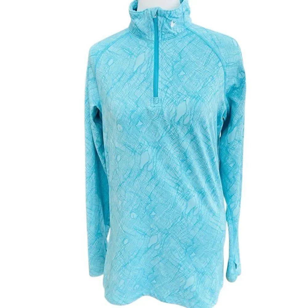 NIKE Pro Combat Dri-Fit Fitted quarter zip, size L.